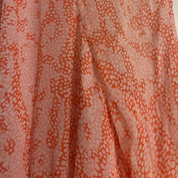 Diane Von Furstenburg women’s long sleeve, orange/pink dress - Picture 4 of 4